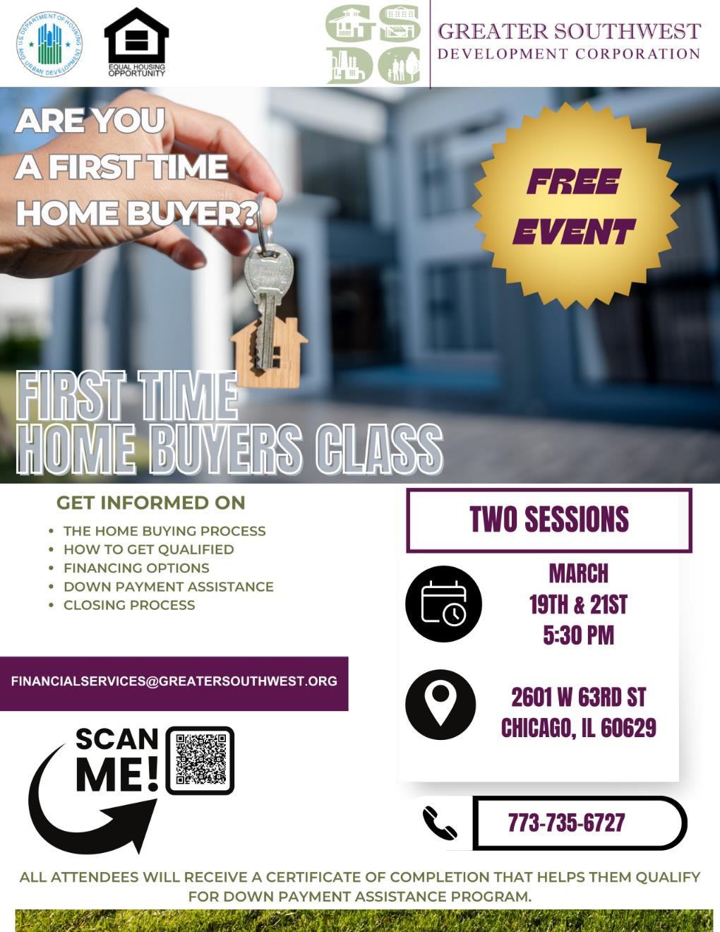 First Time Homebuyers Class GSDC Greater Southwest Development