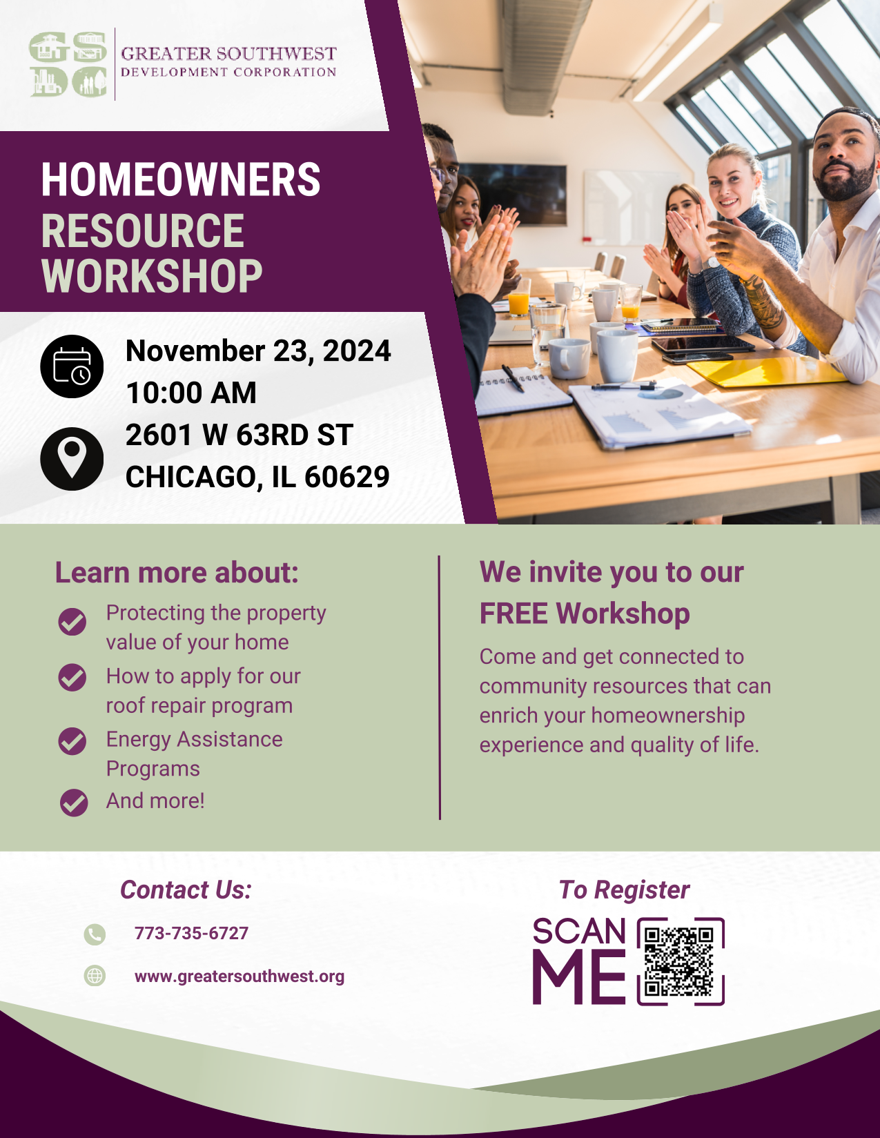 Homeowners Resource Workshop /TALLER DE RECURSOS PARA PROPIETARIOS